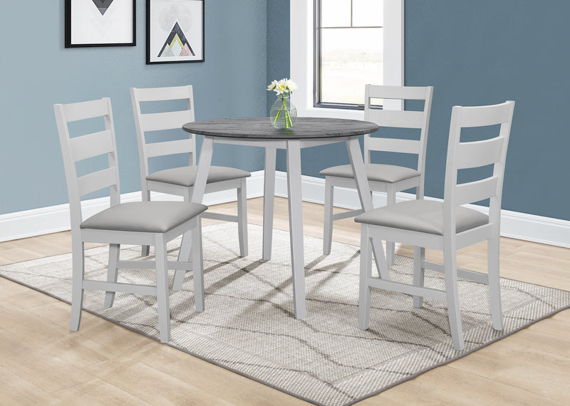 Alicante 4' Dining Set with 4 Grey Chairs