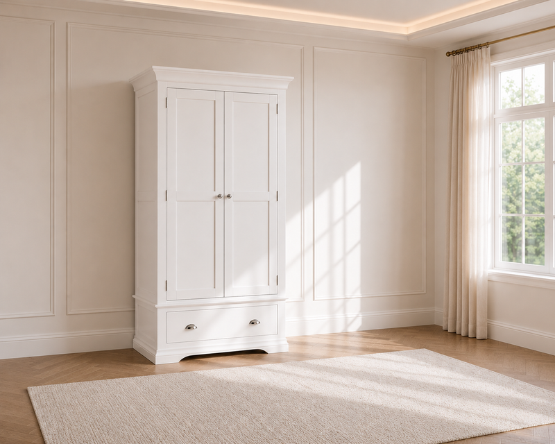 Bella Double Wardrobe with Drawer