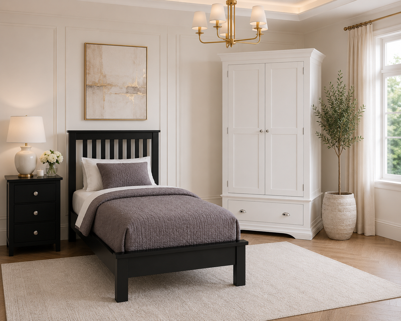 Bella Double Wardrobe with Drawer