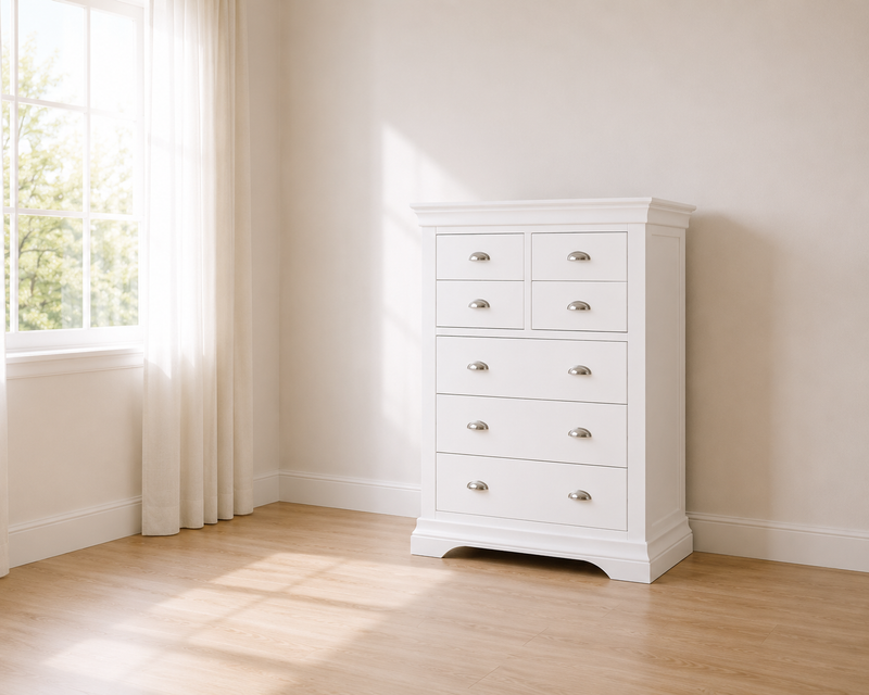 Bella 3+4 Drawer Tall Chest