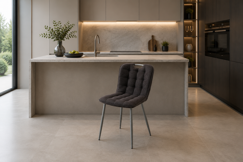 Carlos Slate Grey Dining Chair
