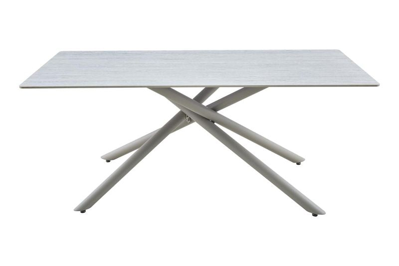 Carlos 1.8 Metre Ceramic Table with Pebble Legs