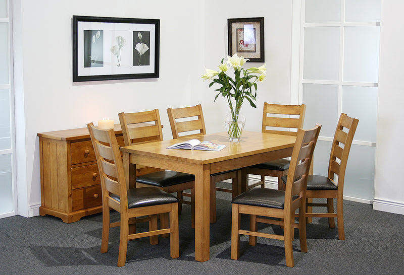 Columbia 5' Dining Set with 6 Chairs