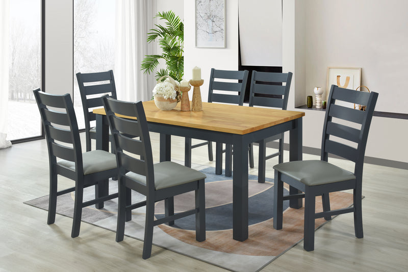 Columbia 5' Dining Set with 6 Chairs