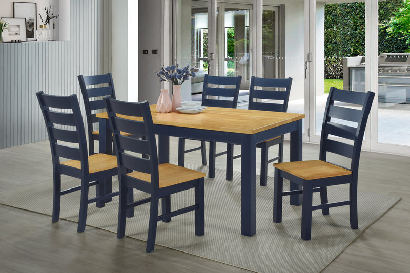 Columbia 5' Dining Set with 6 Chairs