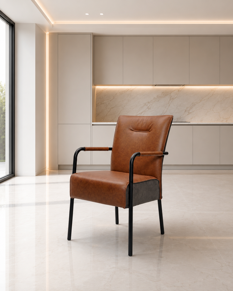 James Leather Dining Chair