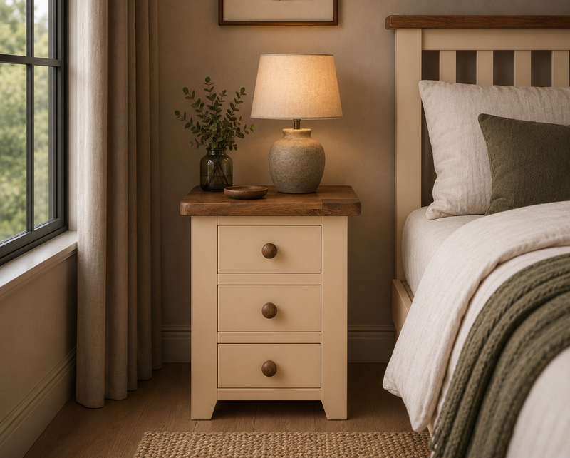 Juliet 3 Drawer Bedside Locker