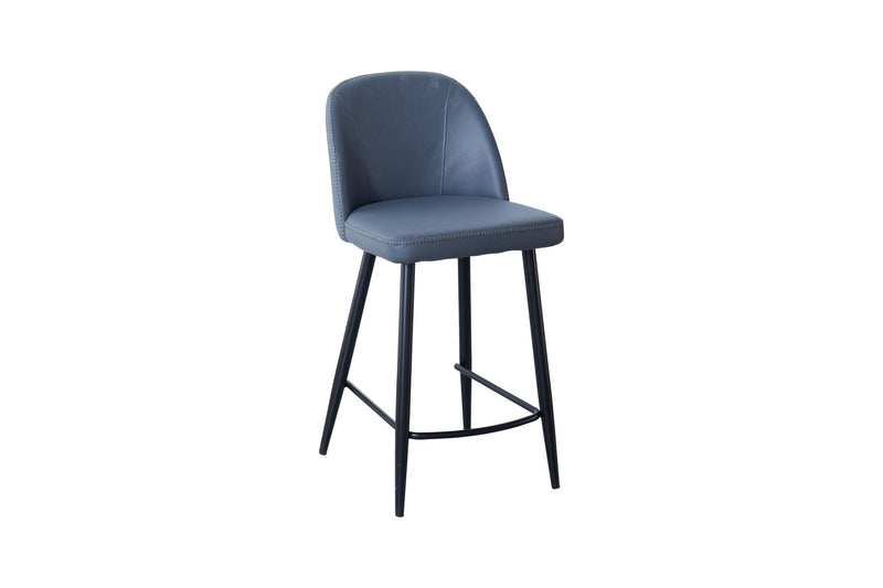 Leo Bar Stool with Black Legs
