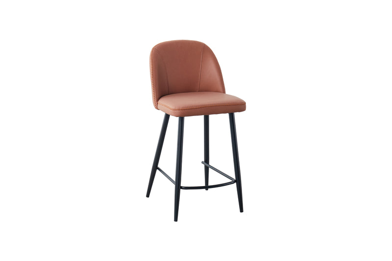 Leo Bar Stool with Black Legs