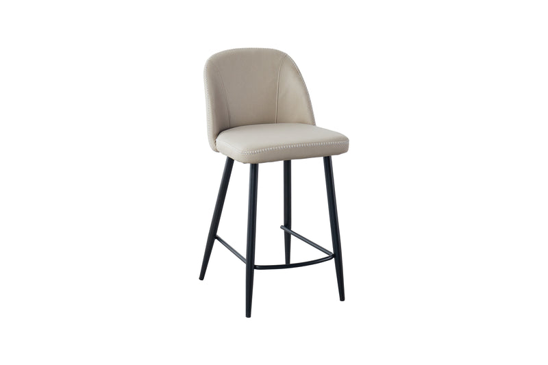 Leo Bar Stool with Black Legs