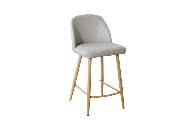 Leo Bar Stool with Oak Legs