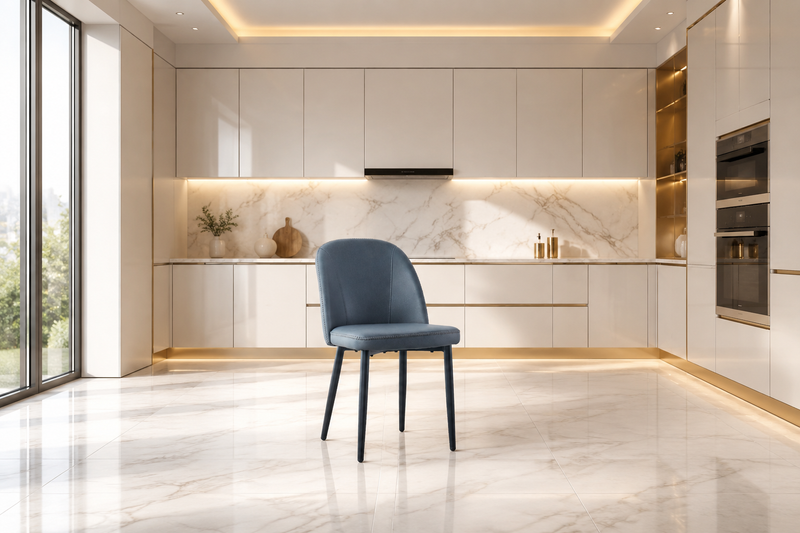 Leo Dining Chair with Black Legs