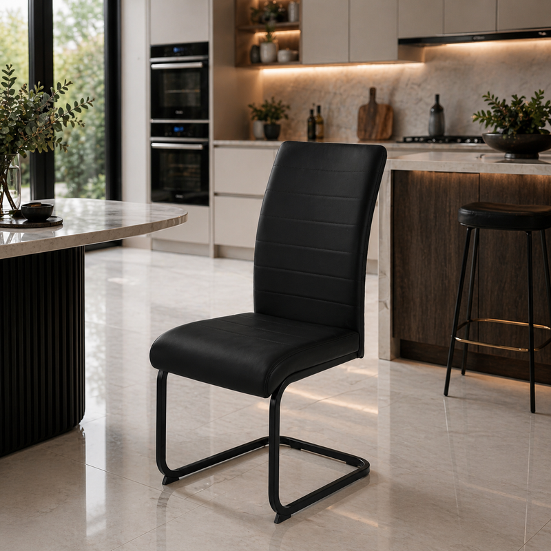 Liana Dining Chair with Black Legs