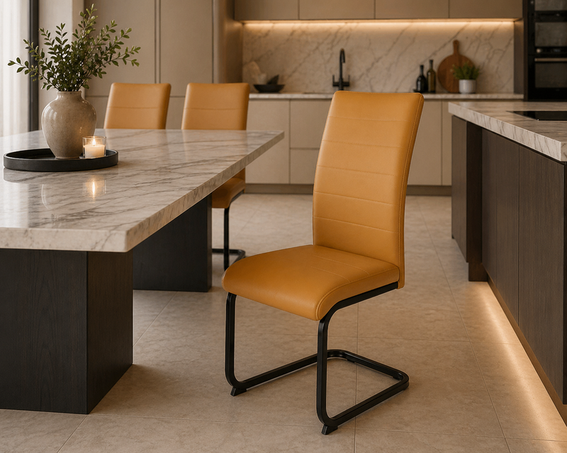 Liana Dining Chair with Black Legs