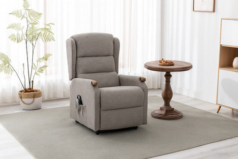 Merrin Lift and Rise Recliner Chair - Oatmeal