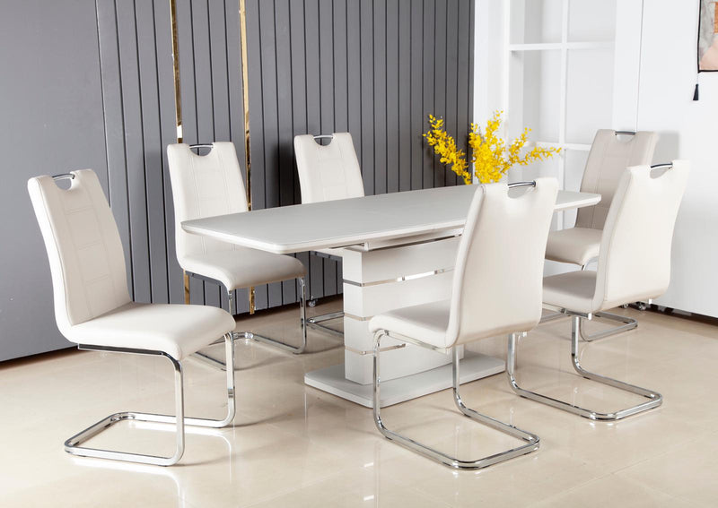 Modena Extension Table & 6 Rimini Chairs