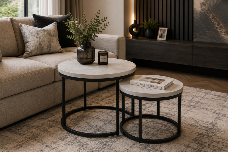 Munich Round Nest of Tables