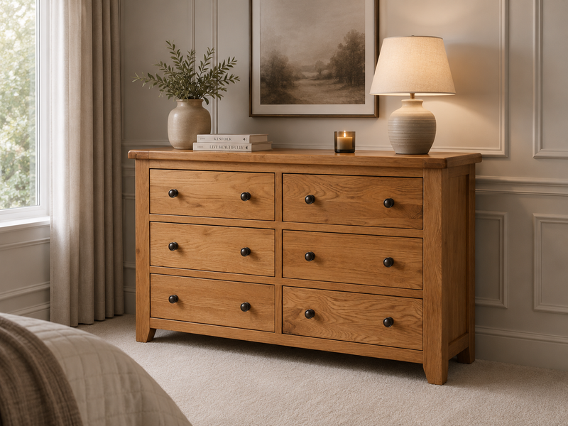 Oscar 6 Drawer Wide Chest