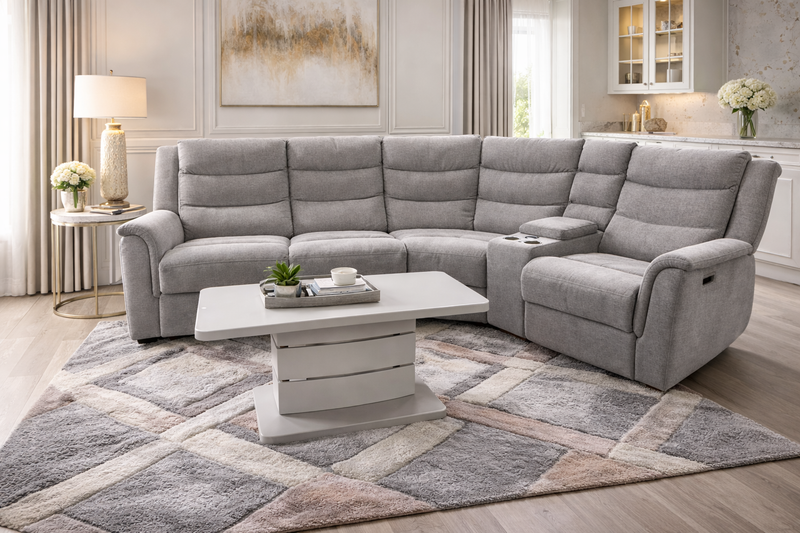 Oscar Electric Recliner Corner Sofa