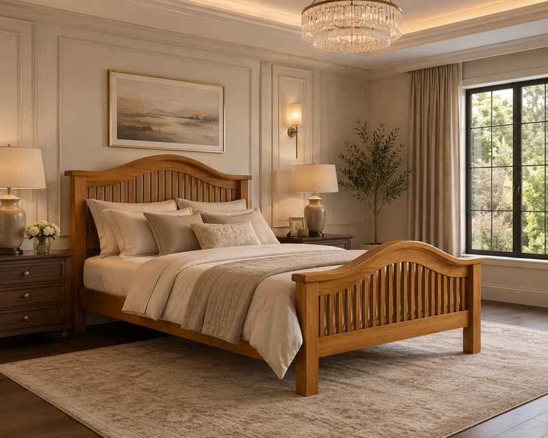 Oscar Curved 5ft King Bedframe