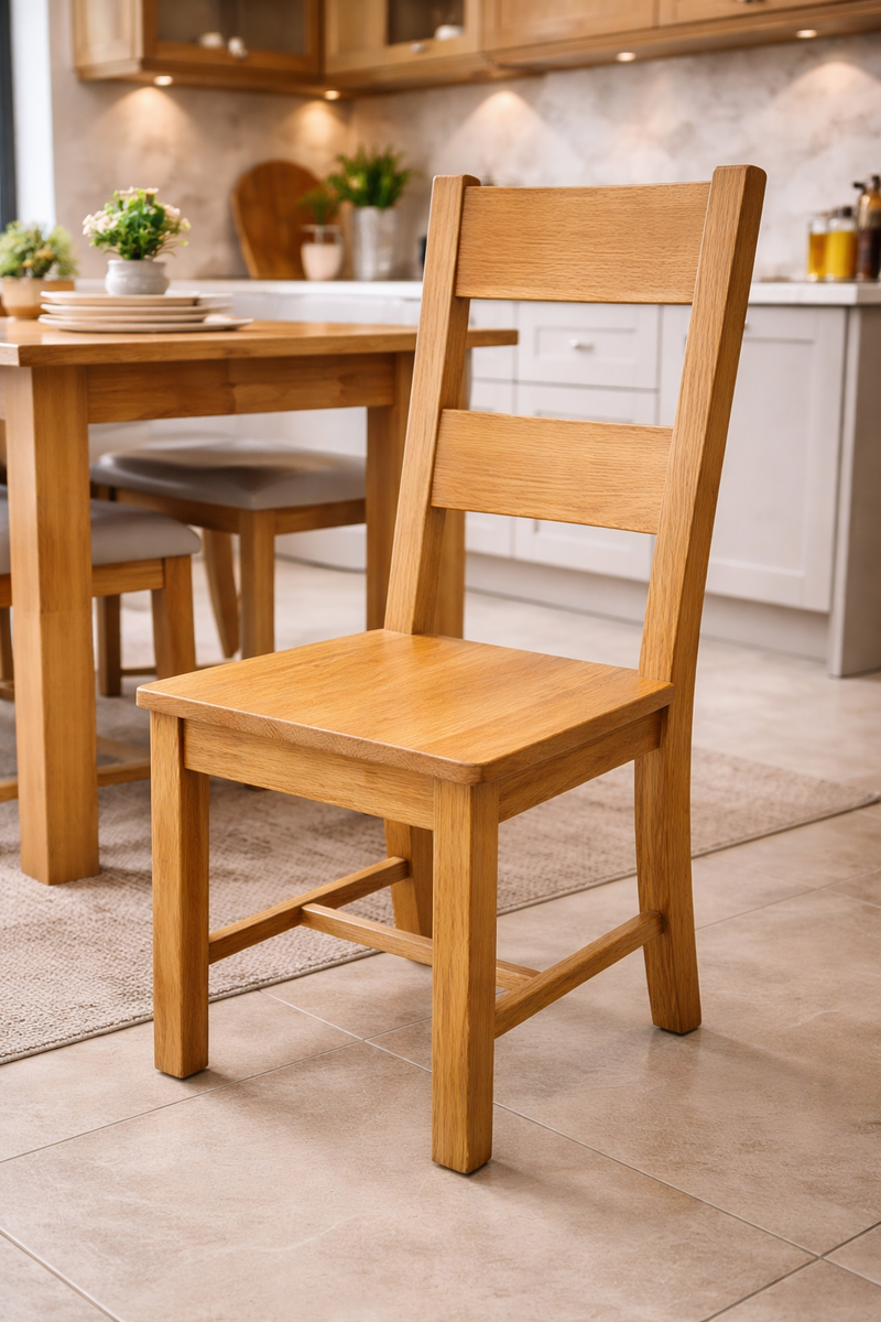 Oscar Large Dining Chair - Wooden Seat