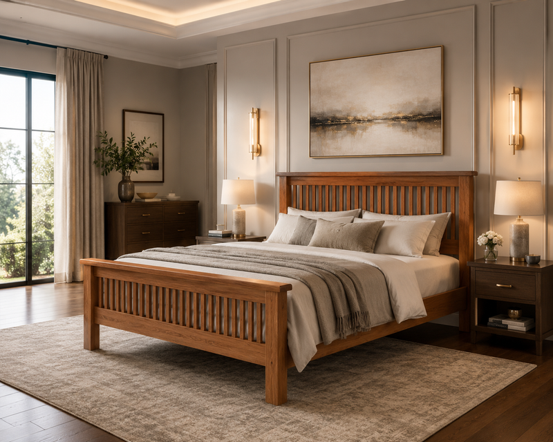 Oscar Slatted 4ft6 Double Bedframe