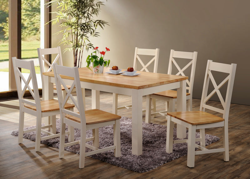 Rochester 5' Dining Set with 6 Chairs