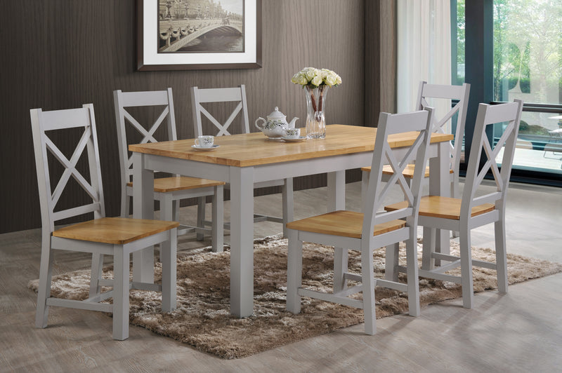 Rochester 5' Dining Set with 6 Chairs