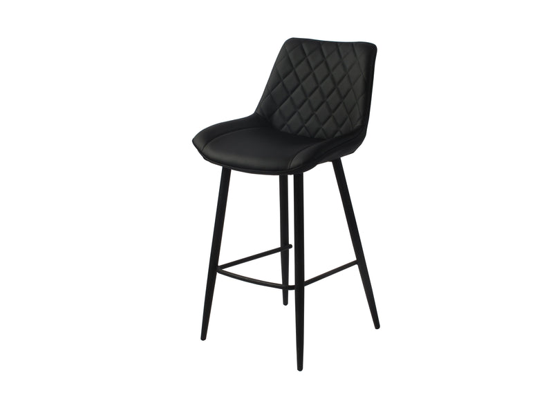 Silvia Bar Stool - Black Leg