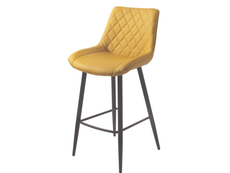 Silvia Bar Stool - Black Leg