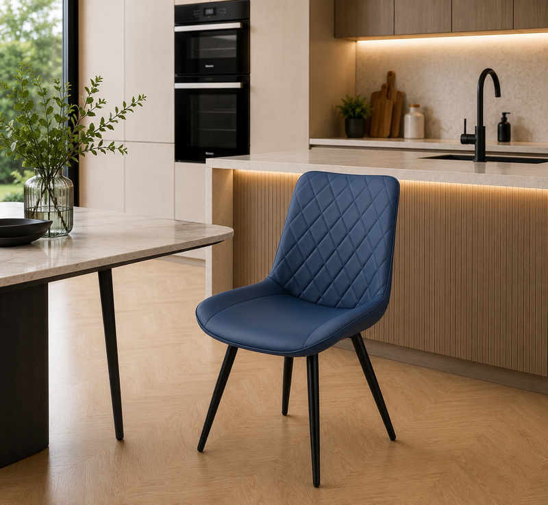 Silvia Dining Chair - Black Leg