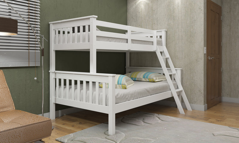 Triple Bunk Bed - White